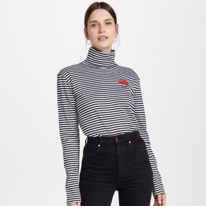 No. 21 Striped Turtleneck
